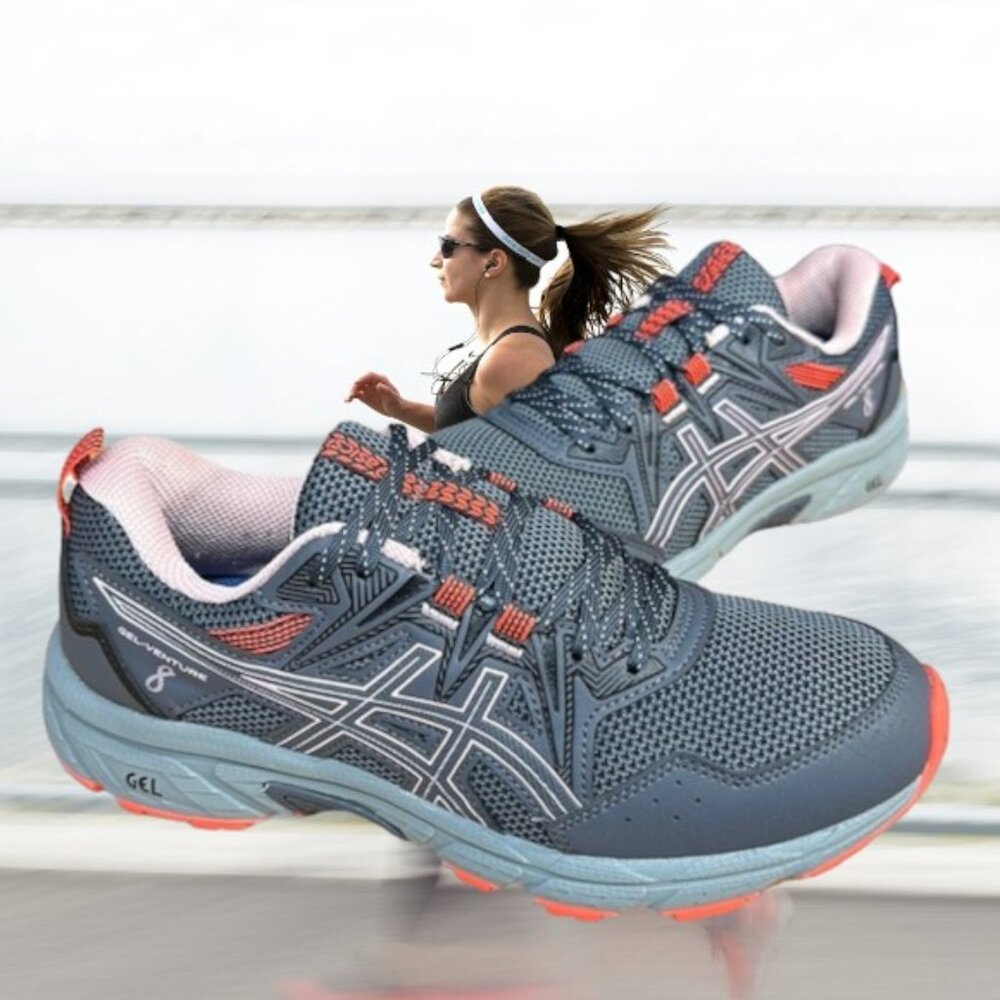 Asics Gel-Venture 8’s Women’s Trail Running Athletic #1012A708 Shoes Sneakers 9